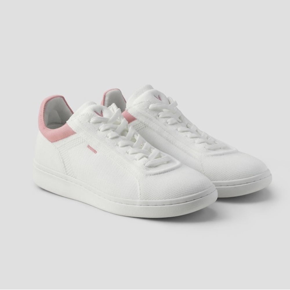 NWOT Vivavia V-Prime Unisex Casual Sneakers in Pink and White - Size 38